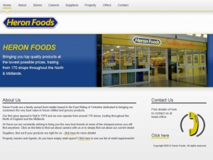 New Heron Foods website (18 May 2012)