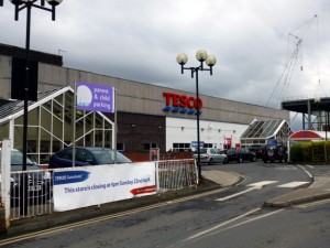 Tesco Gateshead a couple of days before closure (20 Apr 2012). Photograph by Graham Soult