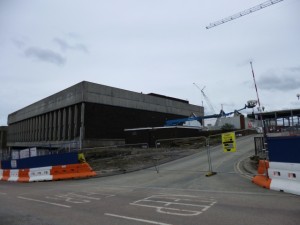 Demolition of Tesco Gateshead (13 May 2012). Photograph by Graham Soult