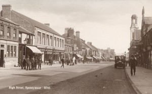 1920s postcard of High Street, Spennymoor
