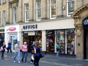 Existing Office store, Grainger Street, Newcastle (22 Aug 2012). Photograph by Graham Soult