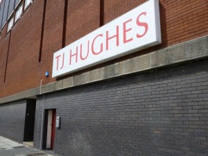 TJ Hughes, Birkenhead (11 May 2012). Photograph by Graham Soult