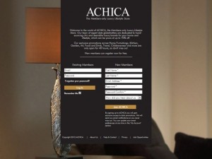Achica welcome page (12 Jun 2012)