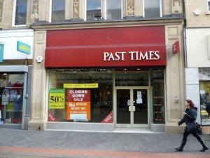 Former Past Times, Middlesbrough (7 Mar 2012). Photograph by Graham Soult