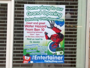 The Entertainer opened in Middlesbrough last month (16 Oct 2012). Photograph by Graham Soult