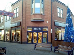 Beales (ex-Westgate) in Redcar (6 Dec 2011). Photograph by Graham Soult