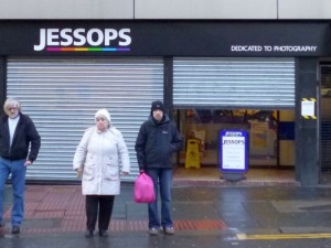 Closed-down Jessops, Newcastle (12 Jan 2013). Photograph by Graham Soult