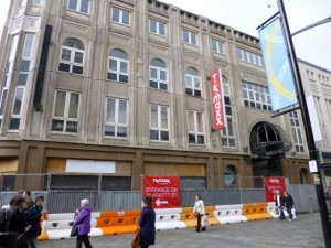 How the Northumberland Street frontage of Monument Mall used to look (24 Apr 2012). Photograph by Graham Soult