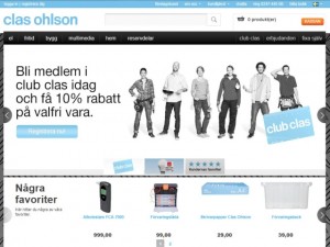 Club Clas promotion on Clas Ohlson's Swedish website (12 Mar 2013)