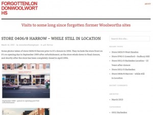 Stuart Kew's Forgotten London Woolworths blog (16 Mar 2013)