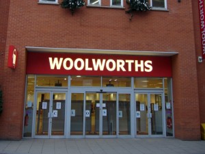 Ex-Woolworths, Chesterfield (30 Dec 2008). Photograph by Graham Soult