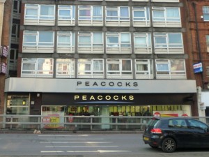 Peacocks, Finchley Road (now Iceland) (10 Feb 2012). Photograph by Graham Soult