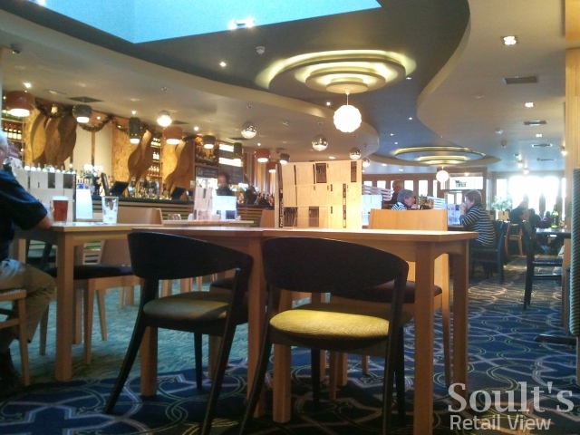 Inside former Woolworths (now Wetherspoon's), Prestwick (21 Nov 2012). Photograph by Graham Soult