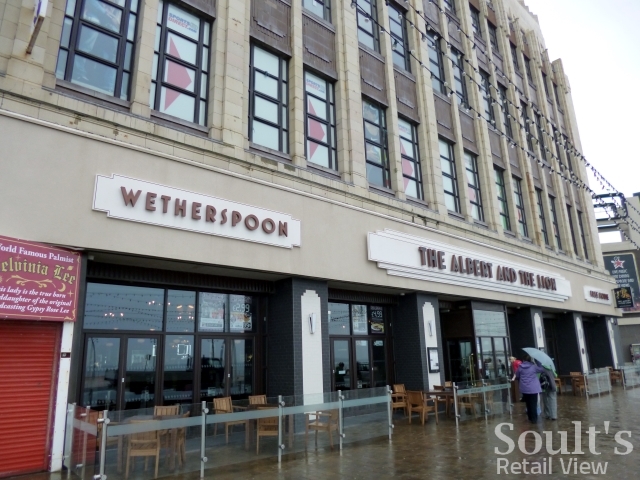Former Woolworths (now Wetherspoon), Blackpool (9 May 2012). Photograph by Graham Soult