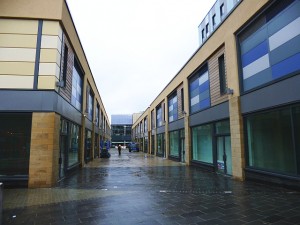 Ellison Walk, with Greggs signage visible (15 May 2013). Photograph by Graham Soult