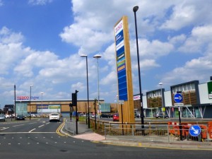 Tesco Extra within the redeveloped Sunderland Retail Park (6 Jul 2013). Photograph by Graham Soult