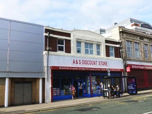 Original Woolworths (now A&S Discount Store), Byker (28 Aug 2013). Photograph by Graham Soult