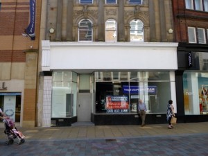 Vacant section of Darlington's ex-Woolworths at 18 Northgate (3 May 2012). Photograph by Graham Soult