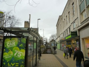 ...and the same view of Northgate today (16 Feb 2012). Photograph by Graham Soult