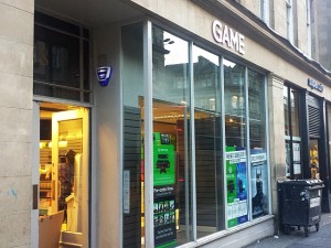 Game store in Grainger Street, Newcastle (24 Oct 2013). Photograph by Graham Soult