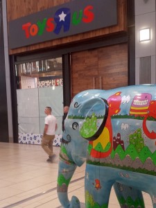 Toys R Us preparing for opening at Eldon Square, Newcastle (18 Oct 2013). Photograph by Graham Soult