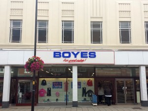 Boyes (ex-M&S) in Grantham (15 Aug 2013). Photograph by Graham Soult