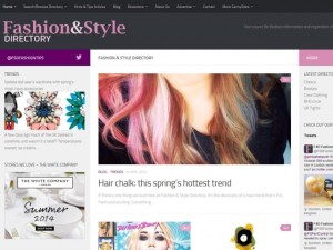 Fashion & Style Directory homepage (10 Apr 2014)