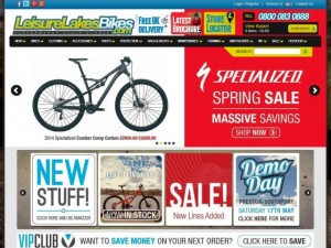 Leisure Lakes Bikes website (28 Apr 2014)