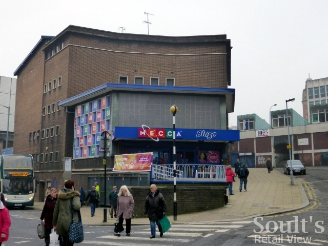 Mecca bingo club, Sheffield city centre (31 Mar 2014). Photograph by Graham Soult