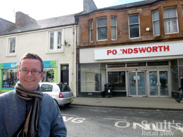 Me outside the empty Woolworths in Girvan (26 Mar 2015)