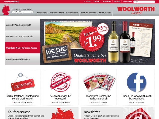 Woolworths Germany website (1 Jun 2015)