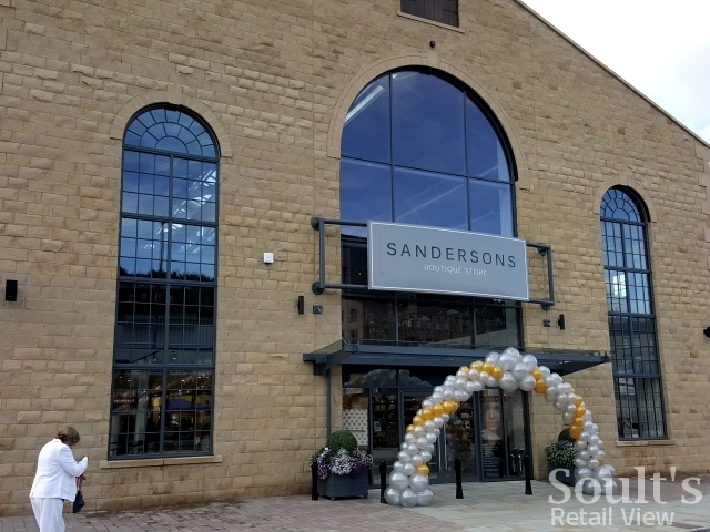 Exterior of Sandersons department store (1 Sep 2016). Photograph by Graham Soult