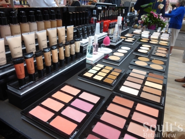 Inglot cosmetics counter at Sandersons department store (1 Sep 2016). Photograph by Graham Soult