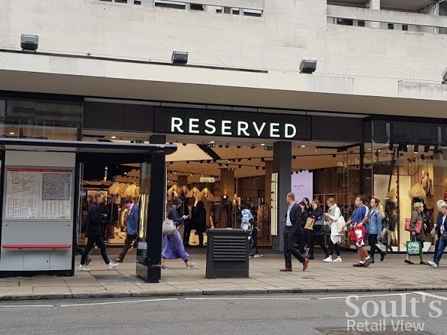 Reserved’s main frontage to Oxford Street (8 Sep 2017). Photograph by Graham Soult