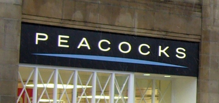 Peacocks logo. Photograph by Graham Soult