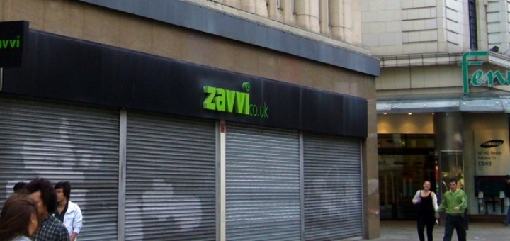 Former Zavvi, Newcastle (27 Sep 2009). Photograph by Graham Soult