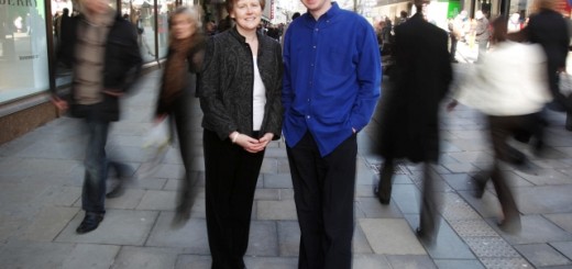 Yours truly in Northumberland Street, with Marketwise Strategies MD Jacquie Potts