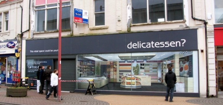 The former Select store in Whitley Bay, followings its 'Shopjacketting'