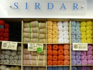 Wool display in the North Shields Wooly Minded (18 Jun 2010). Photograph by Graham Soult