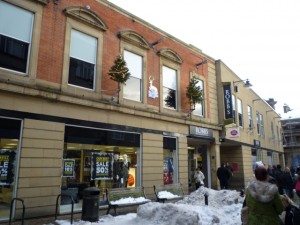 Hexham's transformed Robbs store (4 Dec 2010). Photograph by Graham Soult