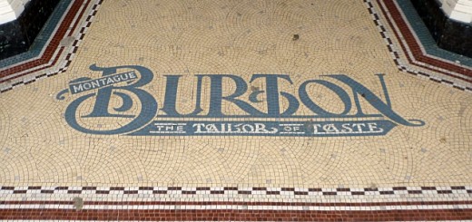 Original Burton mosaic, Jarrow (12 Jan 2011). Photograph by Graham Soult