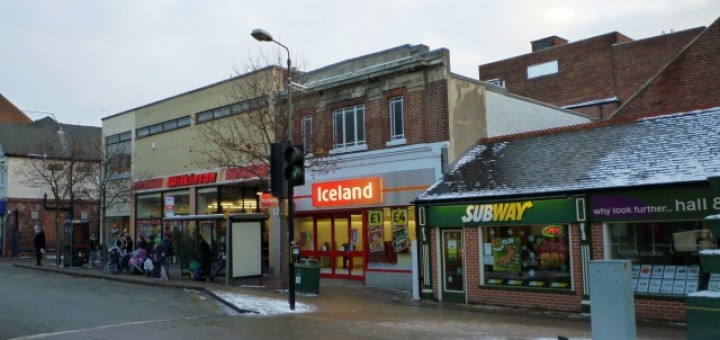 Former Woolworths (now Iceland), Belper (23 Dec 2010). Photograph by Graham Soult