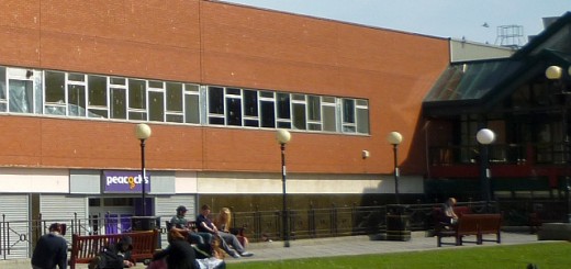 Queen's Parade frontage of former Woolworths, Hartlepool (4 May 2011). Photograph by Graham Soult