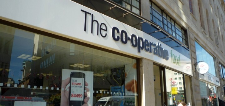 Recently opened Co-operative Food store in the Strand, London (6 Apr 2011). Photograph by Graham Soult