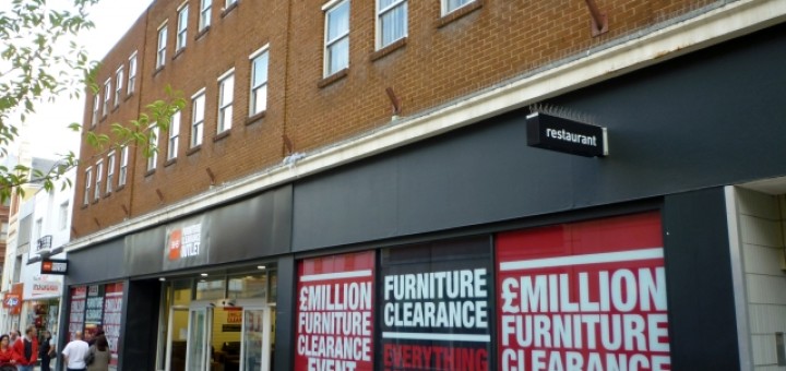 The store as BHS, Swindon (11 Sep 2011). Photograph by Graham Soult