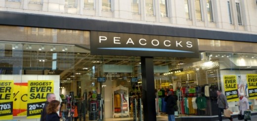 Peacocks in Newcastle, which has now closed (22 Jan 2012). Photograph by Graham Soult