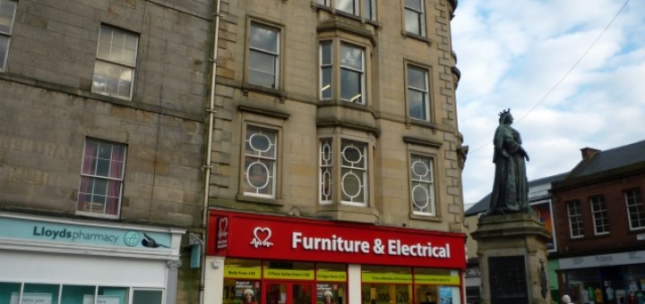 Former Woolworths (now British Heart Foundation), Leith (29 Jan 2012). Photograph by Graham Soult