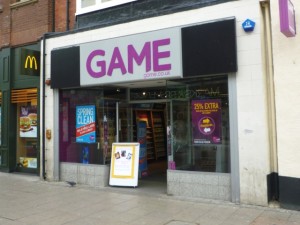 Game in Sunderland's High Street West - now closed (13 Mar 2012). Photograph by Graham Soult