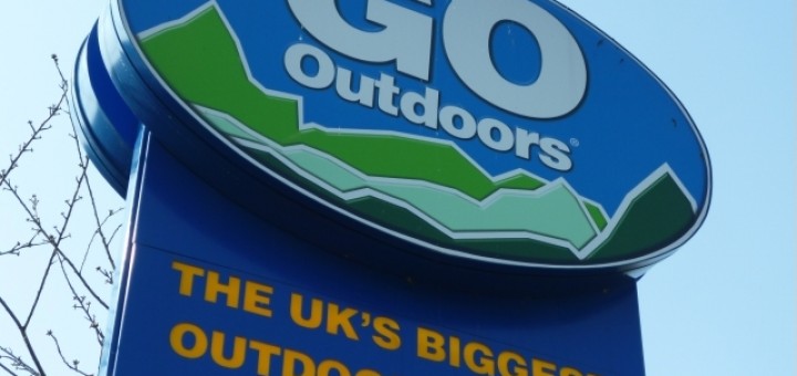 Go Outdoors signage, Newcastle (25 Mar 2012). Photograph by Graham Soult