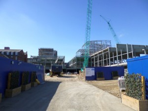 Trinity Square development site, Gateshead (1 Apr 2012). Photograph by Graham Soult